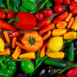 The Best Vegetable Food List Fresh Vegetables with Red Peppers, Green Peppers, Orange Peppers, Lemons. Limes, Cucumber, Beats, and Eggplant